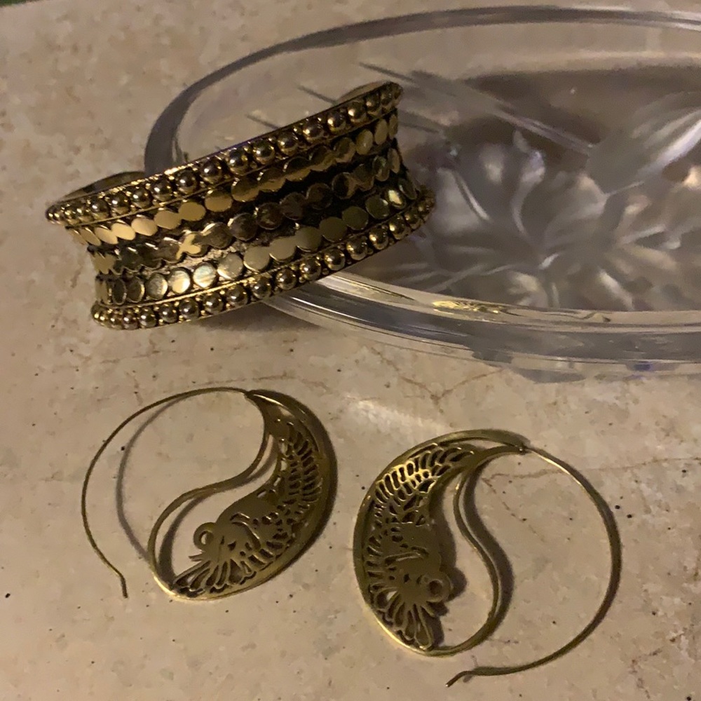 Bracelet and Earrings Set-Custom Heavy Duty Jewelry Pieces-Holiday Ready!